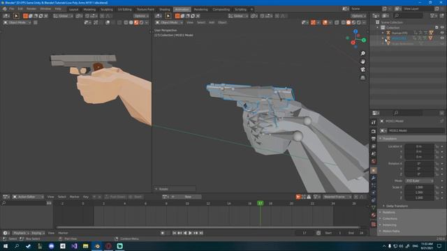 Reloading Animations - FPS Game With Unity & Blender смотреть онлайн