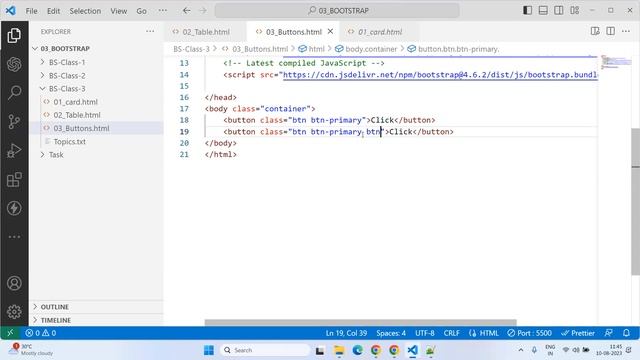 BOOTSTRAP 4|CLASS-3|Tables|Images|Buttons|List|Forms|Media Objects| 2023| +91-9000299706 смотреть онлайн