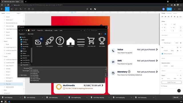 Telkomsel App Clone - Flutter UI | 2. Export Assets Icon & Image From Figma смотреть онлайн