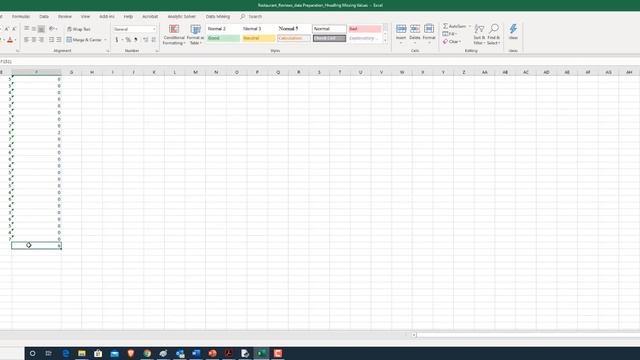 Data Cleaning Handling Missing Values Excel with Analytic Solver смотреть онлайн
