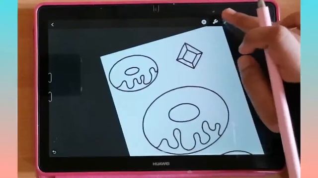 Digital art easy sweet ? themed digital drawing with huion sketch app смотреть онлайн