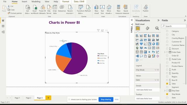 Pie & Donut charts in Power BI | Power BI Charts | Power BI Tutorial for Beginners смотреть онлайн