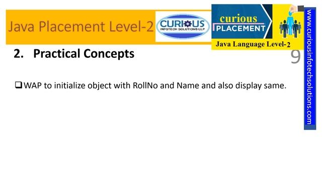 Curious Placement Level-2 Java Language смотреть онлайн