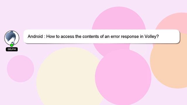 Android : How to access the contents of an error response in Volley? смотреть онлайн