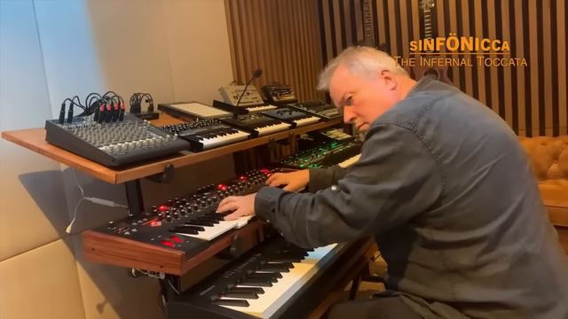 128. Bach Toccata and Fugue (Metal Version) by SINFӦNICCA. Bob Carruthers keyboards, Jonny Smale Gu смотреть онлайн