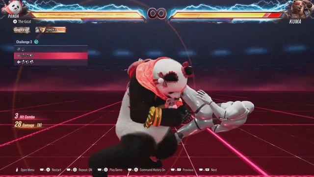 Tekken 8 - Kuma & Panda Combo Challenges смотреть онлайн