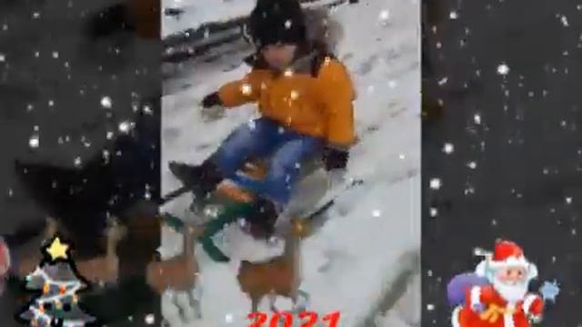 Махачкала, первый снег 2020. Младший внук Махач смотреть онлайн