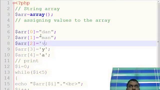 PHP Session 28 String Array смотреть онлайн