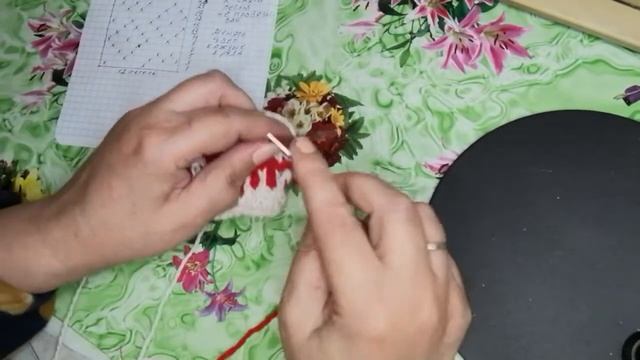 №20. Очень легкий ленивый жаккард спицами  (+схема)