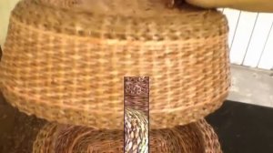 Плетёная хлебница из газетных трубочек.  Promo.