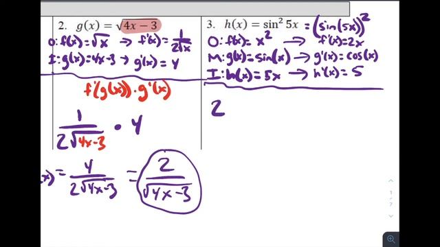 AP Calculus AB - 3.1 The Chain Rule смотреть онлайн
