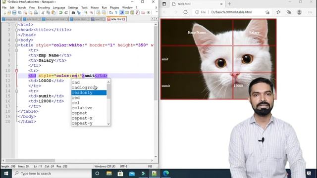 HTML Tables Change Text Color & Text Alignment | How to Change Table Text Color & Alignment | Part3 смотреть онлайн