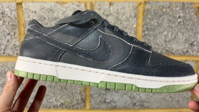 2022 Halloween Dunk? Nike Dunk low PRM ‘shadow swoosh’ - Iron/scream green - unboxing+on feet ??? смотреть онлайн