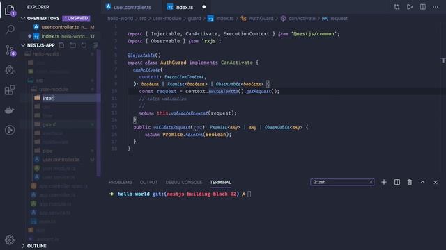 NestJS Creating Interceptor : Fundamentals  #13