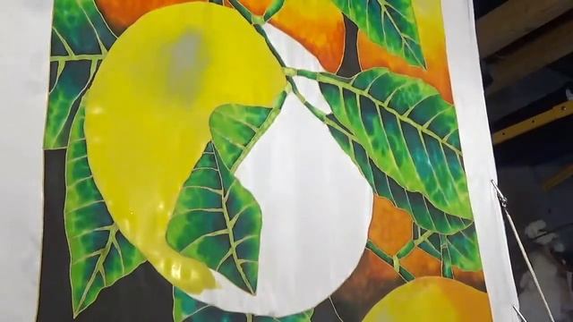 BATIK SILK PAINTING WITH JEAN-BAPTISTE - FINE ART - ORANGES смотреть онлайн