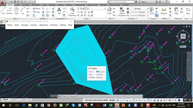 SW-DTM: How To Draw Contour Lines in AutoCAD Part_2 смотреть онлайн