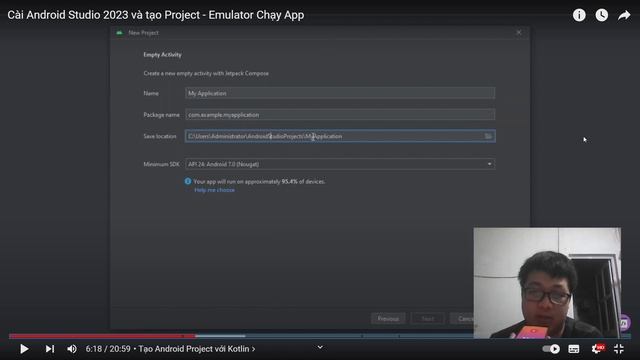 Tạo Project Android với Kotlin và Java смотреть онлайн