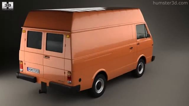 Volkswagen LT Panel Van 1975 by 3D model store Humster3D.com смотреть онлайн