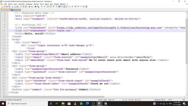 Login page under in 5 min || Html,css,Bootstrap смотреть онлайн