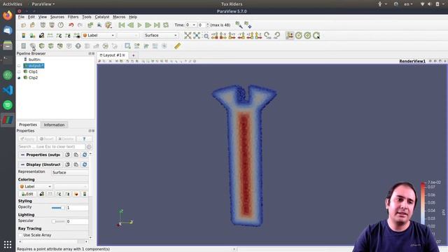 [ParaView Postprocessing 7] Contours or clips? (degradation/corrosion project) смотреть онлайн