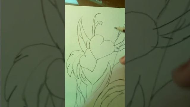 Рисуем татуировку в виде сердечка на листе смотреть онлайн