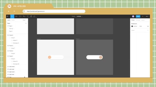 figma tutorial | dark mode button | smart animate | tagalog смотреть онлайн