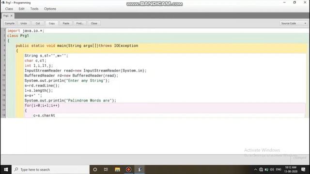 JAVA Programming - Print the Palindrome words present in a String смотреть онлайн