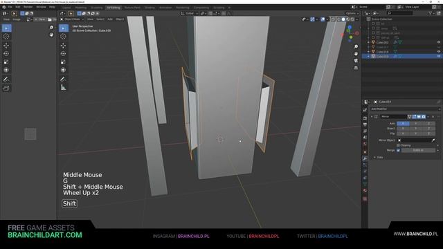 MODULAR Low Poly HOUSE (Speed Modeling) Blender to Unity | 3d Game Asset | Game-ready (Part 3) смотреть онлайн