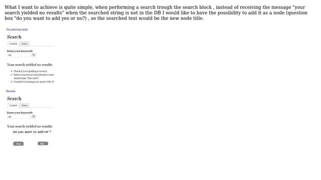 Drupal: Search box result =＞ node add (searched string = node title) смотреть онлайн