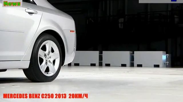 КРАШ ТЕСТ MERCEDES BENZ C250 на 20 кмч и на 40 кмч  CRASH TEST MERCEDES BENZ C250  2020