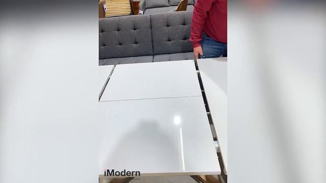 Стол раскладной Avalon, обзор обеденного стола в белом лаке смотреть онлайн