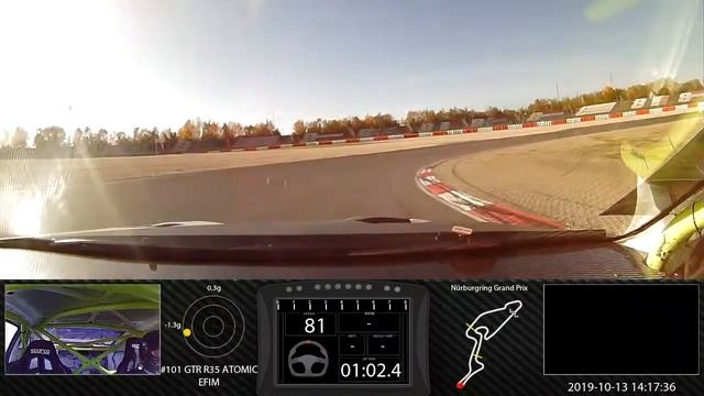 ATOMIC-SHOP NISSAN GT-R Time Attack Nürburgring GP Track смотреть онлайн
