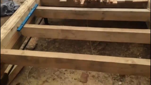 Репортаж со строительство бани из сухого профилированного бруса сечением 190х140 мм. смотреть онлайн