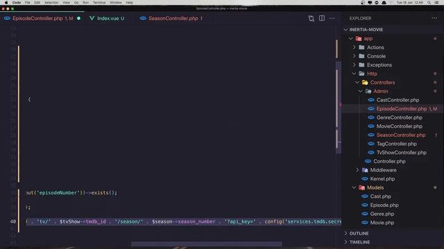 #27 Laravel Inertia Vue Movie App | Generate Episode | Laravel 8 Tutorial смотреть онлайн