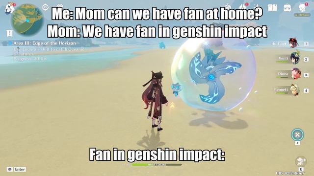 Fan in Genshin Impact смотреть онлайн