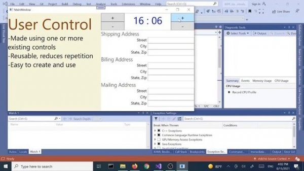 WPF Controls | 33-User Controls | Part 3 | Data Binding