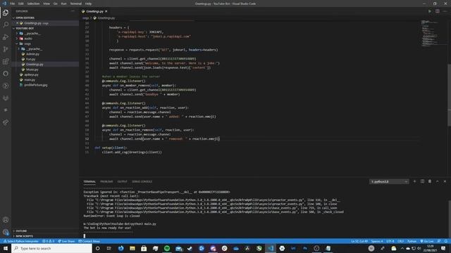 How to make a Discord Bot React to ANYTHING | Reactions (Part 14) (2021 Update) смотреть онлайн