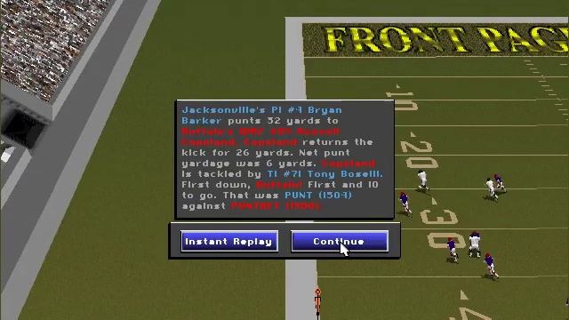 Front Page Sports: Football Pro '96 - Buffalo Bulls vs. Jacksonville Leopards смотреть онлайн