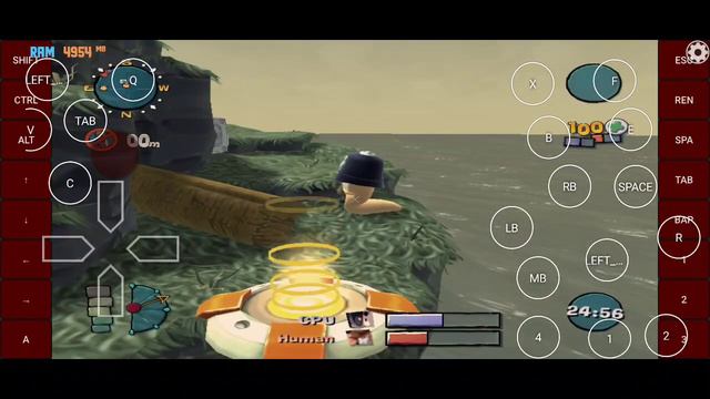 Worms Ultimate Mayhem on Android using exagear windows emulator смотреть онлайн