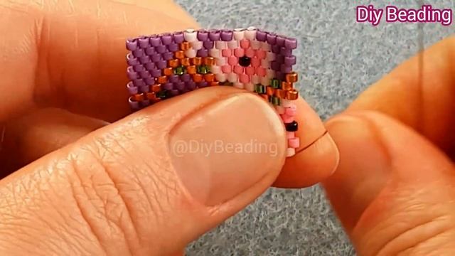 ?Cherry blossom bracelet/Spring flower bracelet/Even count peyote stitch/Simple and elegant bracele смотреть онлайн