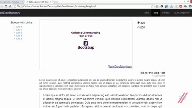 Adding Glyphicons in Bootstrap смотреть онлайн