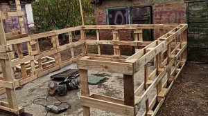 Сарай из поддонов. Продолжение, часть 1.