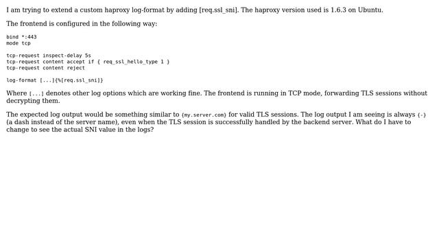 DevOps & SysAdmins: haproxy logging of req.ssl_sni (2 Solutions!!) смотреть онлайн