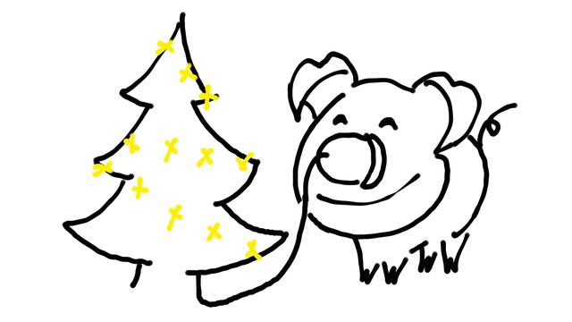 С Новым 2019 годом! Свинка и новогодняя ёлка) смотреть онлайн