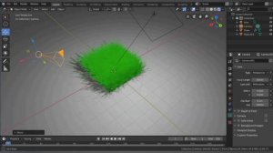 Трава в Blender за несколько минут.