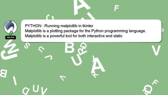 PYTHON : Running matplotlib in tkinter смотреть онлайн