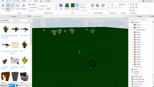 Making Your Own "FPS Zombie" Map/Game In Roblox Studio! смотреть онлайн