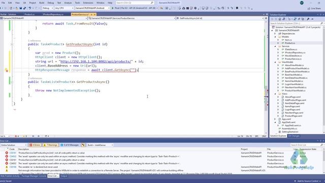 Consume Web API in Xamarin Forms || Full CRUD using Web API - Ep:17 смотреть онлайн