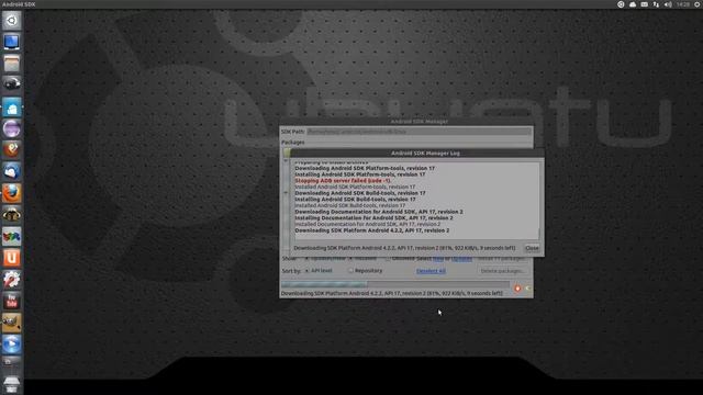 How To Install The Android SDK Manager On Ubuntu 13.04 смотреть онлайн