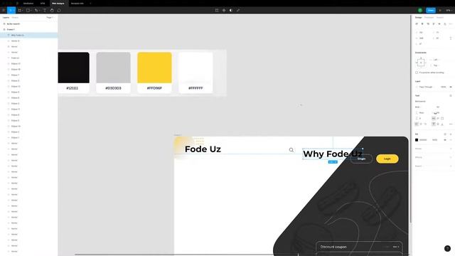 Web design (FodeUz) in Figma смотреть онлайн